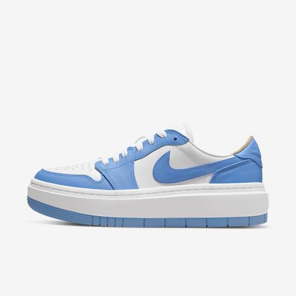 Women\'s Nike Air Jordan 1 Elevate Low SE Jordan Shoes White Black / Blue | NK286QVM