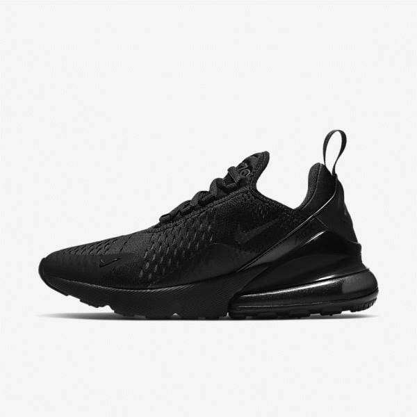 Women\'s Nike Air Max 270 Sneakers Black | NK372EOC