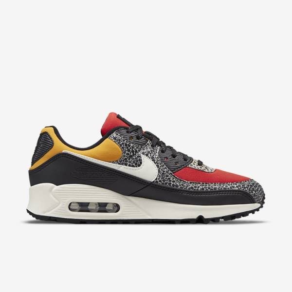 Women's Nike Air Max 90 SE Sneakers Black / Red | NK791CMN