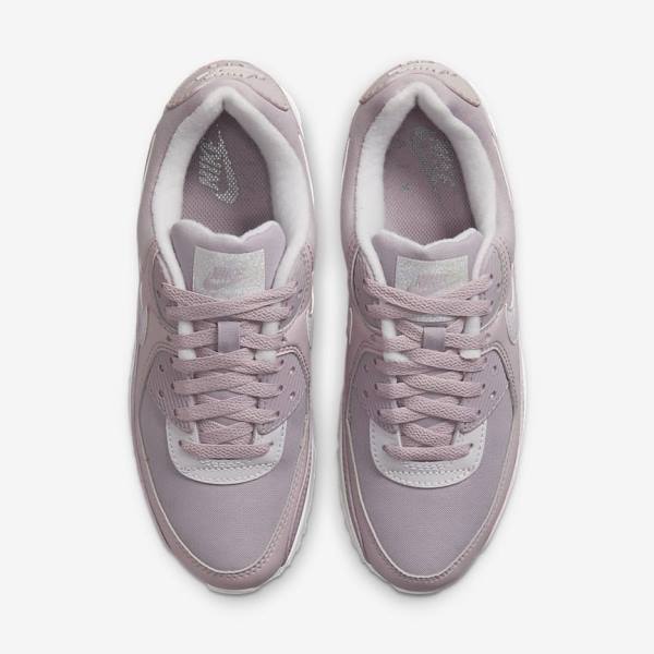 Women's Nike Air Max 90 Sneakers Purple / White | NK289WEQ