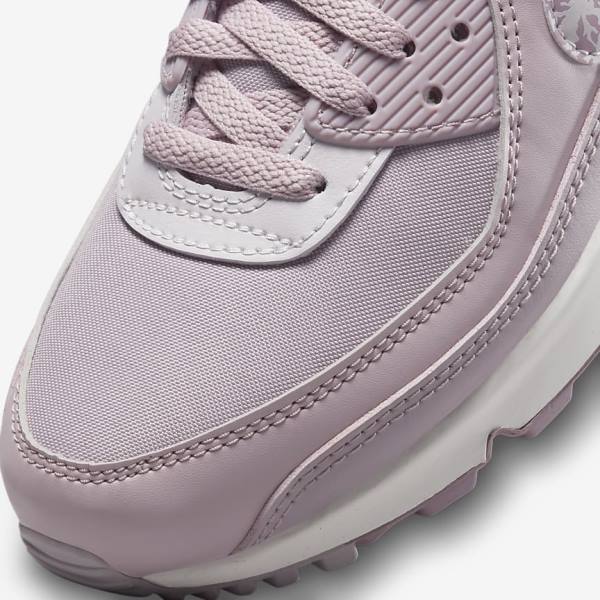 Women's Nike Air Max 90 Sneakers Purple / White | NK289WEQ