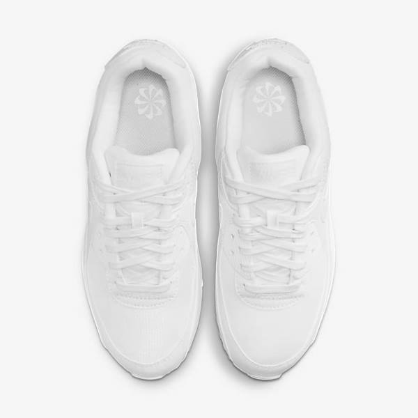 Women's Nike Air Max 90 Sneakers White | NK564ULB