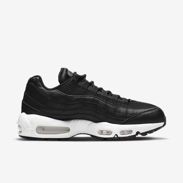 Women's Nike Air Max 95 Sneakers Black / White | NK092NXY