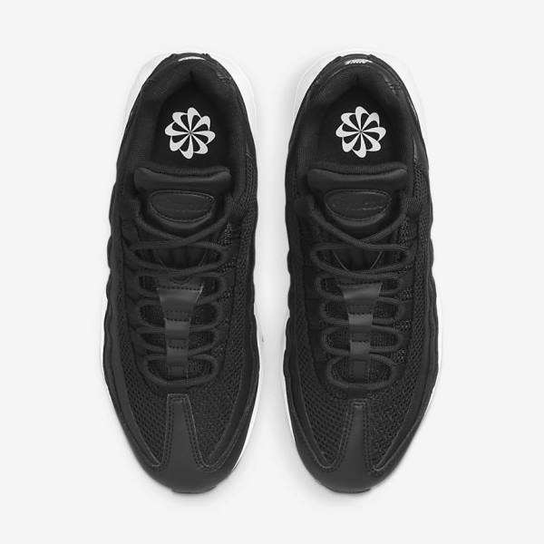 Women's Nike Air Max 95 Sneakers Black / White | NK092NXY