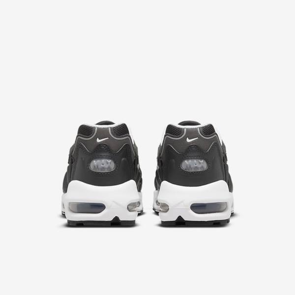 Women's Nike Air Max 96 2 Sneakers Black / Metal Silver / White | NK734KCL