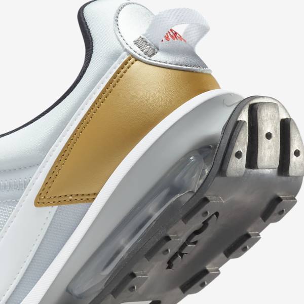 Women's Nike Air Max Pre-Day SE Sneakers Platinum / Metal Gold / Metal Silver / White | NK053NSC