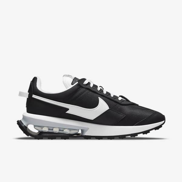 Women's Nike Air Max Pre-Day Sneakers Black / Metal Silver / White | NK318AVC