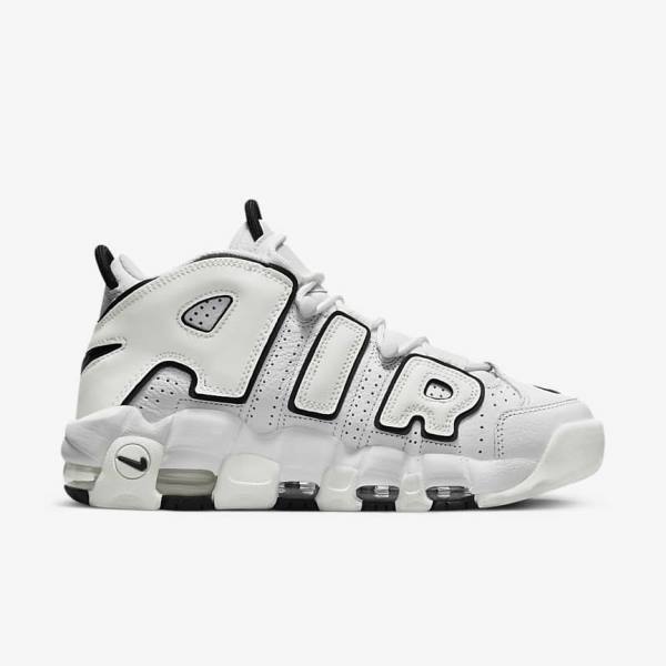 Women's Nike Air More Uptempo Sneakers White / Black | NK539WXB