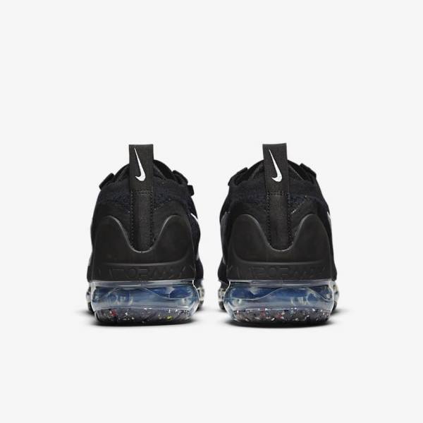 Women's Nike Air VaporMax 2021 FK Sneakers Black / Metal Silver / White | NK215ZPU