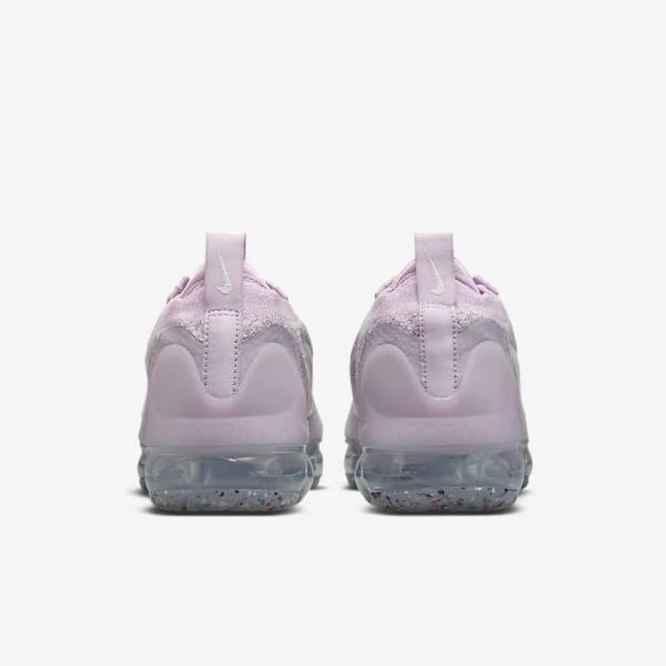 Women's Nike Air VaporMax 2021 FK Sneakers Light Pink / White / Metal Silver / Purple | NK279AEX