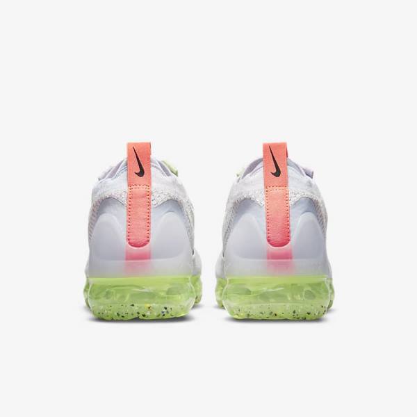 Women's Nike Air VaporMax 2021 FK Sneakers Light Beige / Light Green / Black | NK897RBU