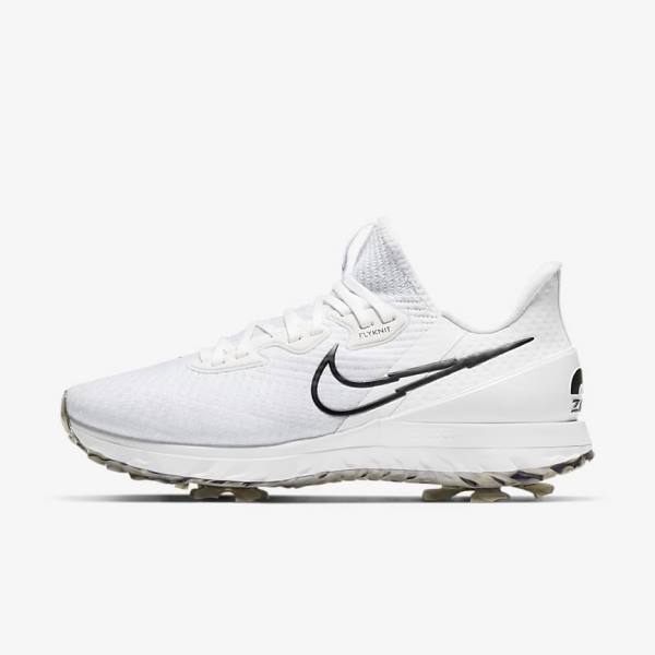 Women\'s Nike Air Zoom Infinity Tour Golf Shoes White / Platinum / Black | NK729NWJ