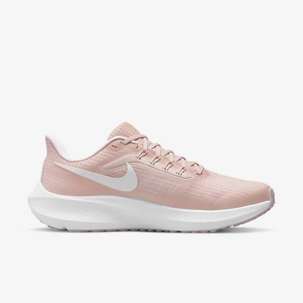 Women's Nike Air Zoom Pegasus 39 Road Running Shoes Pink / Light Pink / White | NK963FKR