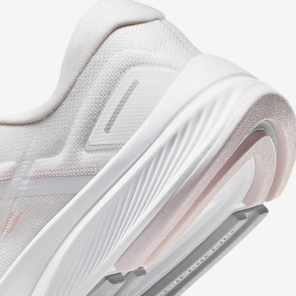 Women's Nike Air Zoom Structure 24 Road Running Shoes White / Light Pink / Grey / Green | NK752ZHU