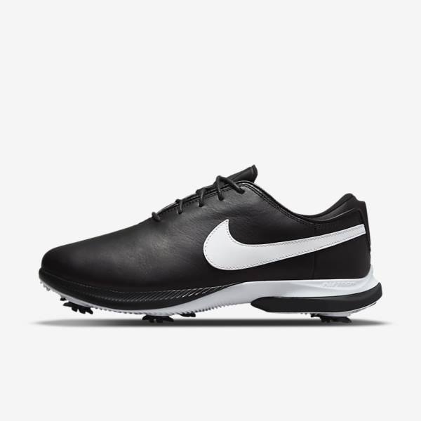 Women\'s Nike Air Zoom Victory Tour 2 Golf Shoes Black / White | NK175XWB