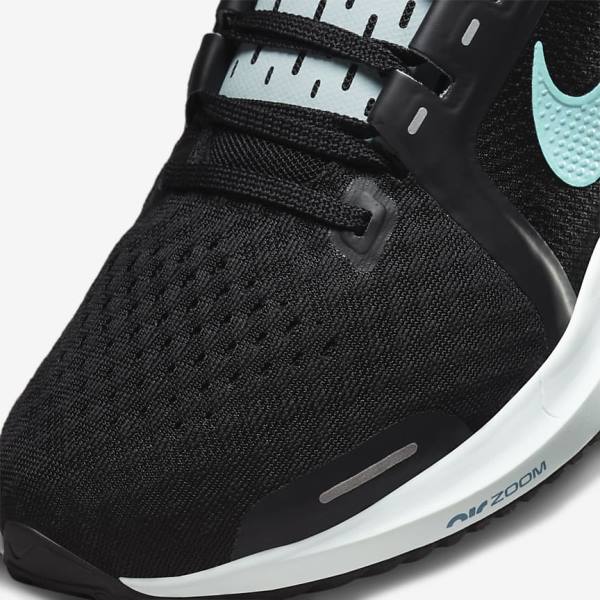 Women's Nike Air Zoom Vomero 16 Road Running Shoes Black / Light Turquoise / Green | NK241NGU