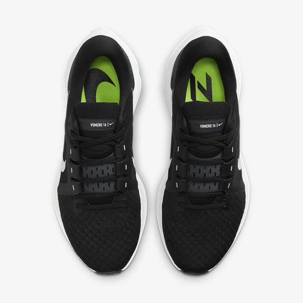 Women's Nike Air Zoom Vomero 16 Road Running Shoes Black / Dark Grey / White | NK450BIA