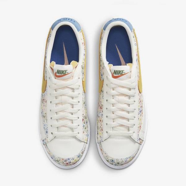 Women's Nike Blazer Low Platform Sneakers Royal / Blue | NK073DQK