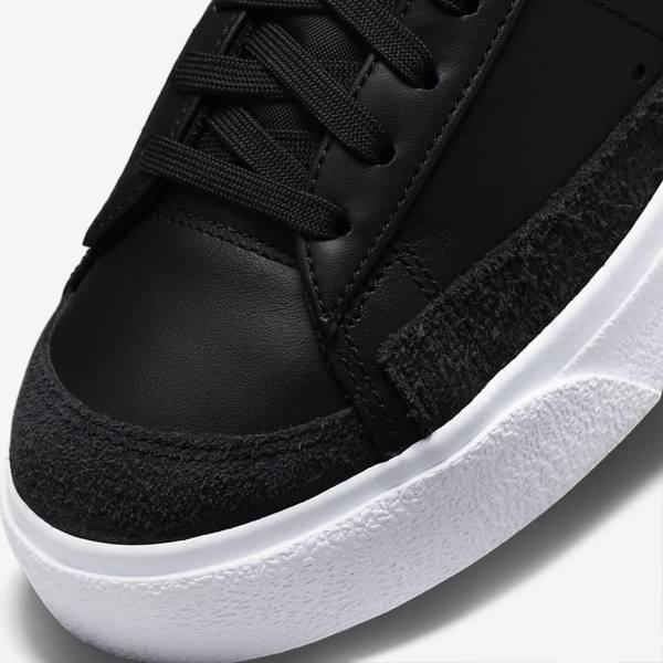 Women's Nike Blazer Low Platform Sneakers Black | NK962JVW