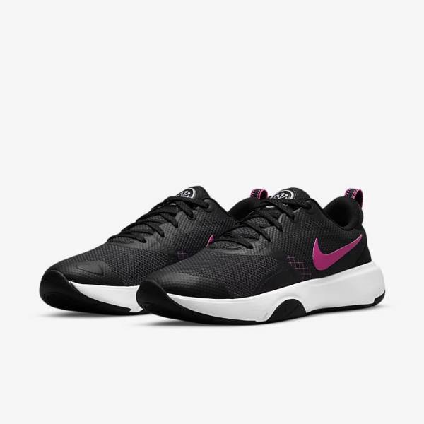 Women's Nike City Rep TR Training Shoes Black / Purple / Pink | NK160EBP