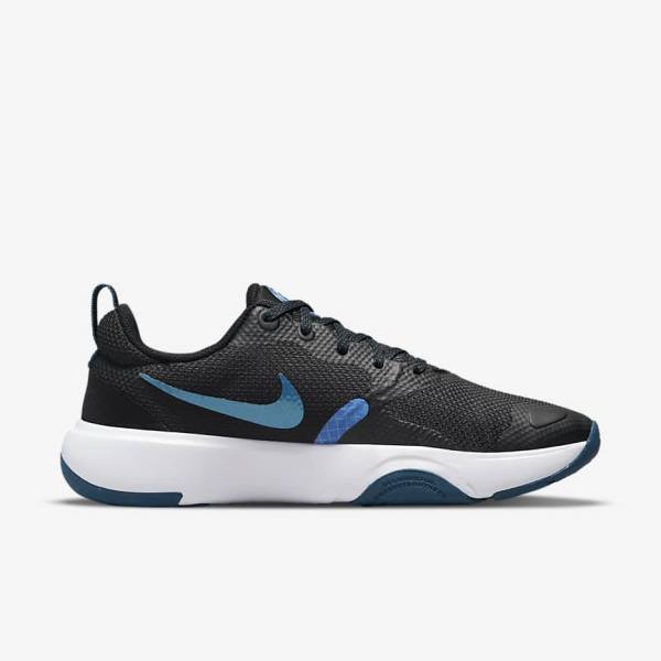 Women's Nike City Rep TR Training Shoes Black / Blue / White | NK409DRP