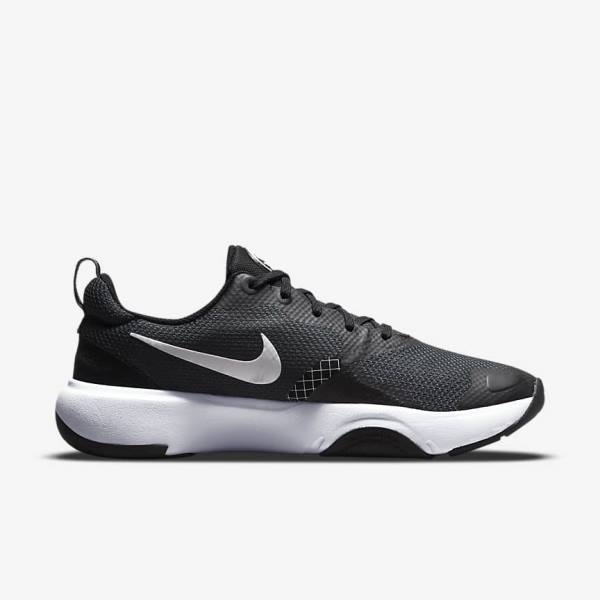 Women's Nike City Rep TR Training Shoes Black / Dark Grey / White | NK753PRX