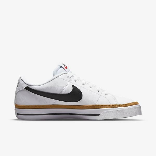 Women's Nike Court Legacy Next Nature Sneakers White / Orange / Black | NK452GET