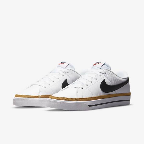 Women's Nike Court Legacy Next Nature Sneakers White / Orange / Black | NK452GET