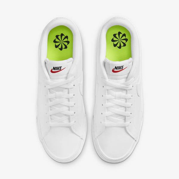 Women's Nike Court Legacy Next Nature Sneakers White / Black / White | NK762EJW