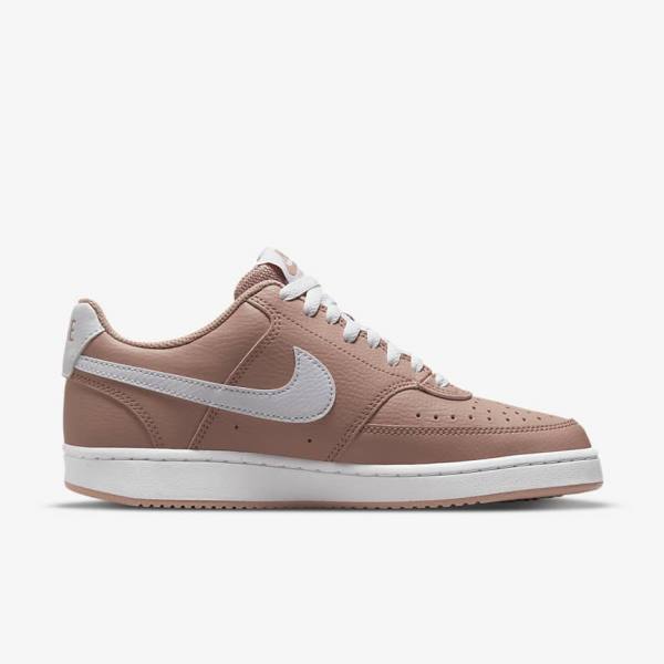 Women's Nike Court Vision Low Next Nature Sneakers Rose / Black / White | NK716ETD