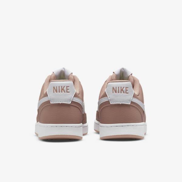 Women's Nike Court Vision Low Next Nature Sneakers Rose / Black / White | NK716ETD