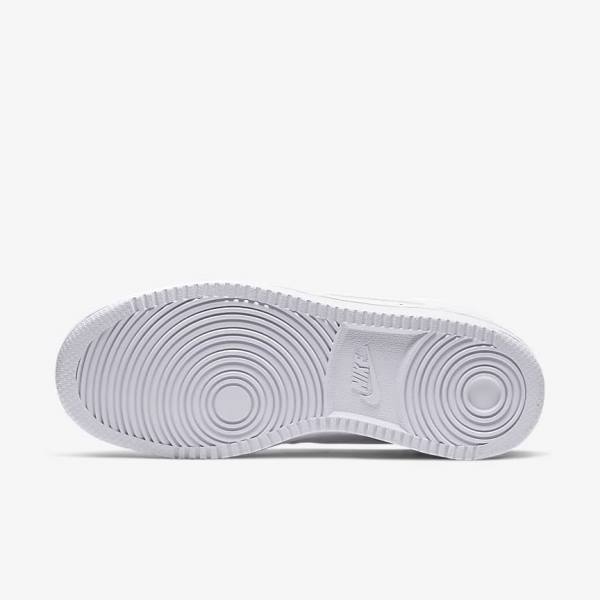 Women's Nike Court Vision Mid Sneakers White | NK172TPU