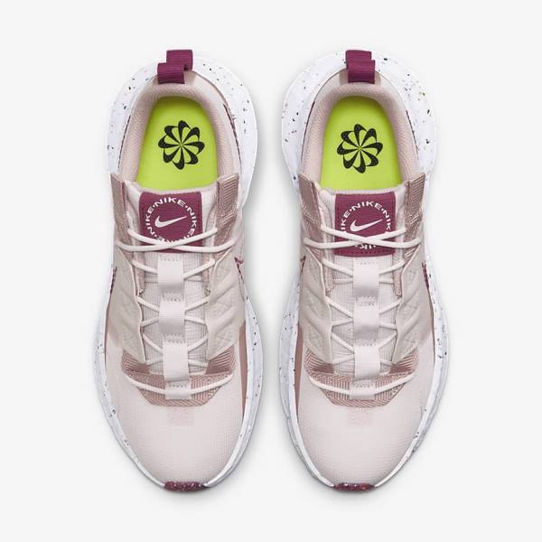 Women's Nike Crater Impact Sneakers Light Pink / White / Burgundy | NK628CKB