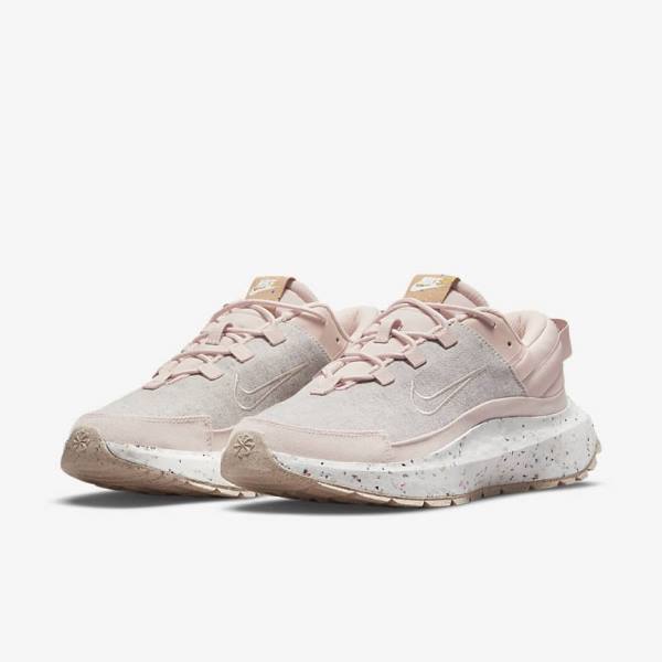 Women's Nike Crater Remixa Sneakers Pink / White / Cream | NK528KGX