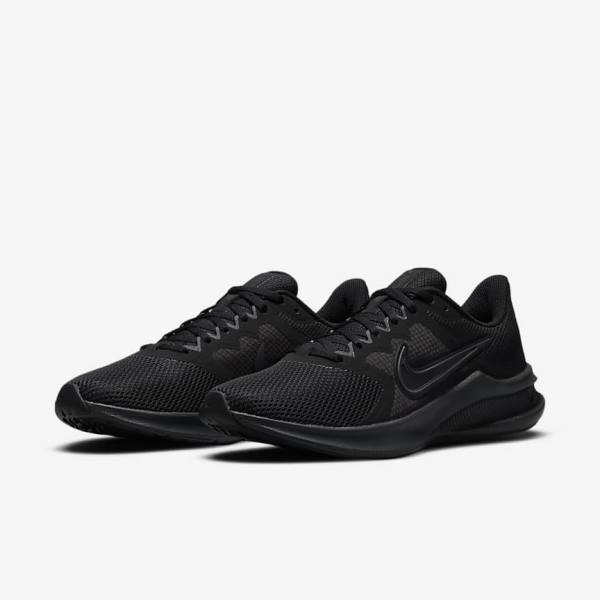 Women's Nike Downshifter 11 Road Running Shoes Black / Grey / Dark Grey | NK513IAT