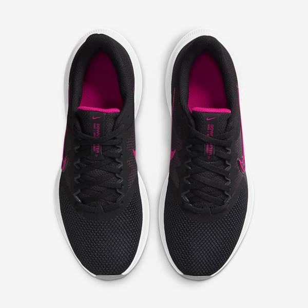 Women's Nike Downshifter 11 Road Running Shoes Black / Dark Grey / White | NK672DTY