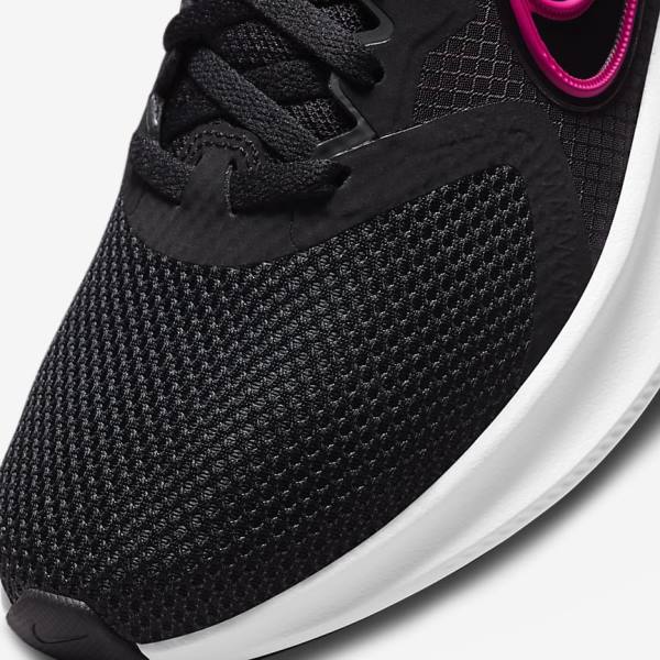 Women's Nike Downshifter 11 Road Running Shoes Black / Dark Grey / White | NK672DTY