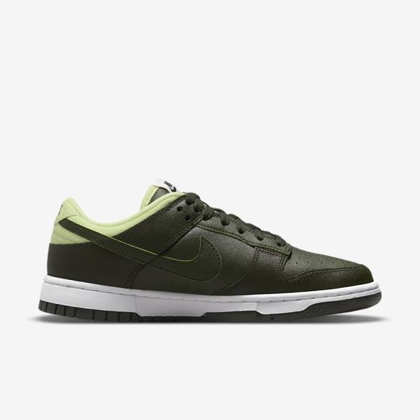 Women's Nike Dunk Low LX Sneakers Olive / Green | NK079SJC