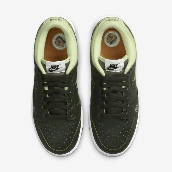 Women's Nike Dunk Low LX Sneakers Olive / Green | NK079SJC