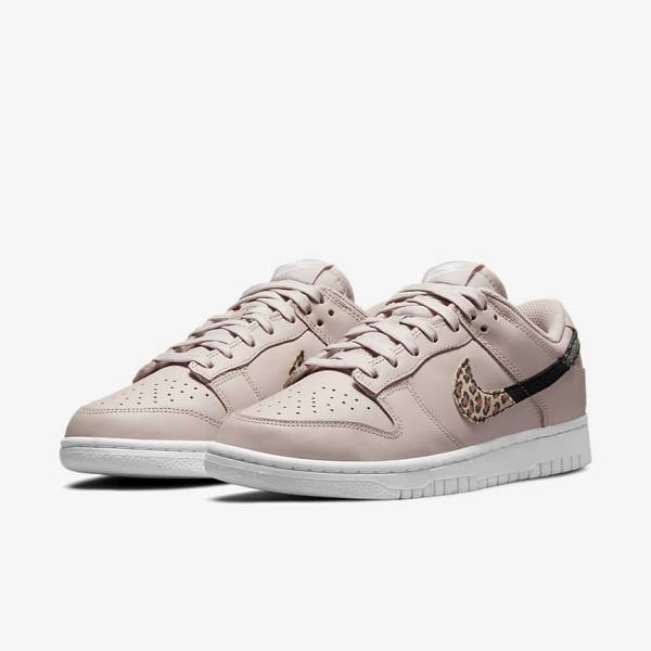 Women's Nike Dunk Low SE Sneakers Khaki Grey / Khaki Grey / Multicolor | NK528AFB