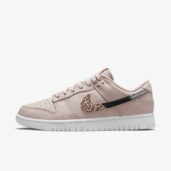 Women\'s Nike Dunk Low SE Sneakers Khaki Grey / Khaki Grey / Multicolor | NK528AFB