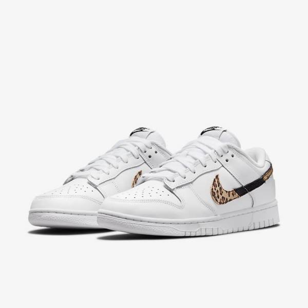 Women's Nike Dunk Low SE Sneakers White / Multicolor | NK512AQK