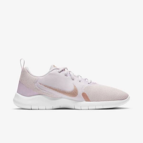 Women's Nike Flex Experience Run 10 Road Running Shoes Light Purple / White / Metal Red Brown | NK187GWB