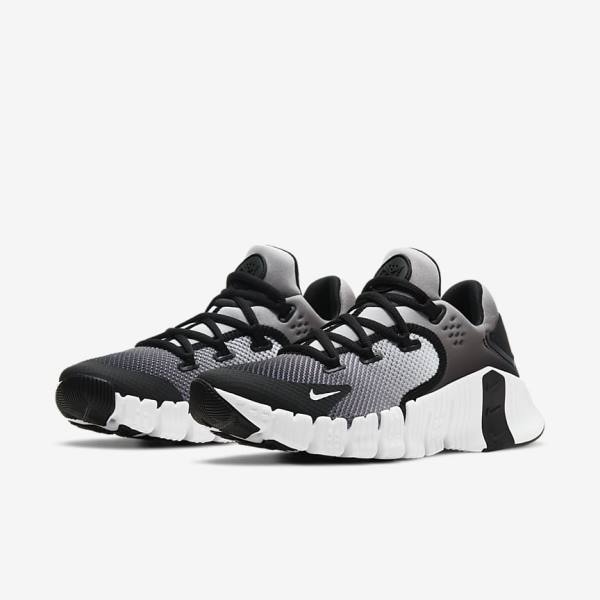 Women's Nike Free Metcon 4 Training Shoes Black / Pink | NK490NIT