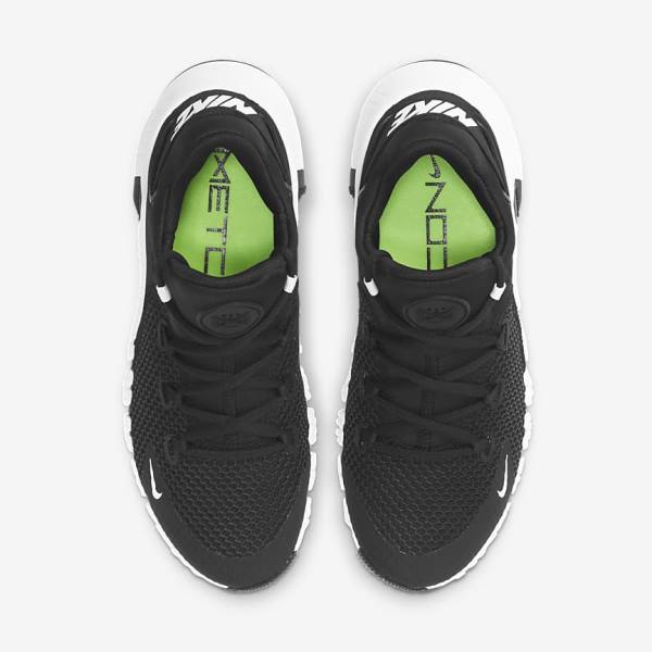 Women's Nike Free Metcon 4 Training Shoes Black / White | NK984MFR