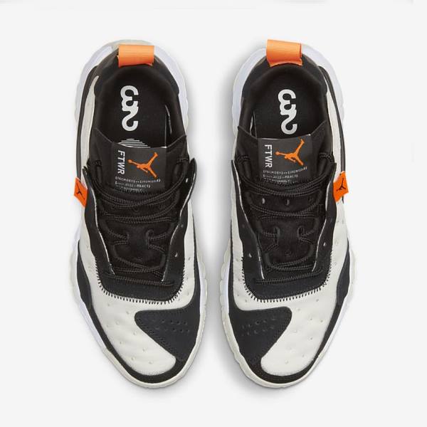 Women's Nike Jordan Delta 2 Sneakers Black / White / Orange | NK896SEX