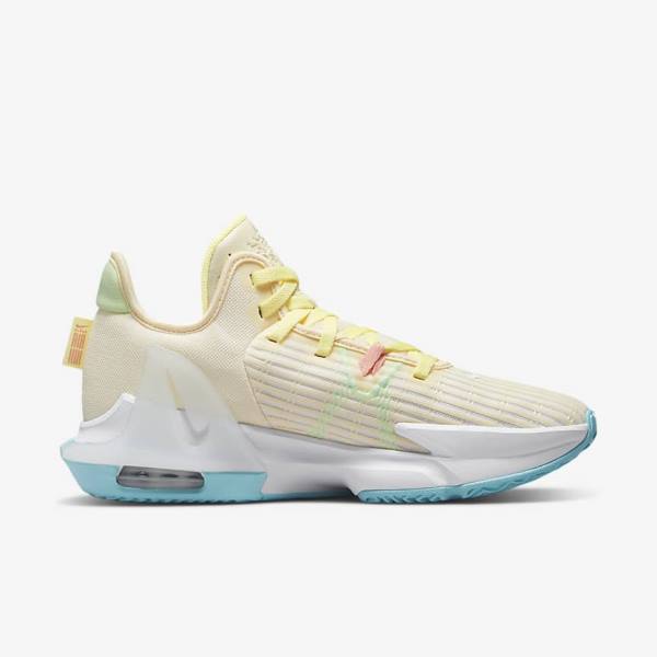 Women's Nike LeBron Witness 6 Basketball Shoes Green / Blue | NK576XLJ