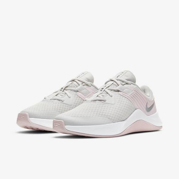 Women's Nike MC Trainer Training Shoes Platinum / Rose / White / Metal Silver | NK395XJL