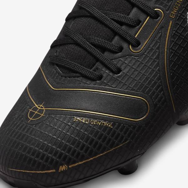 Women's Nike Mercurial Superfly 8 Academy MG Multi-Grounds Football Shoes Black / Metal Silver / Grey / Metal Gold | NK178RDE