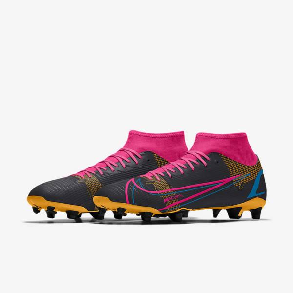 Women's Nike Mercurial Superfly 8 Academy By You Custom Football Shoes Multicolor | NK246VLS